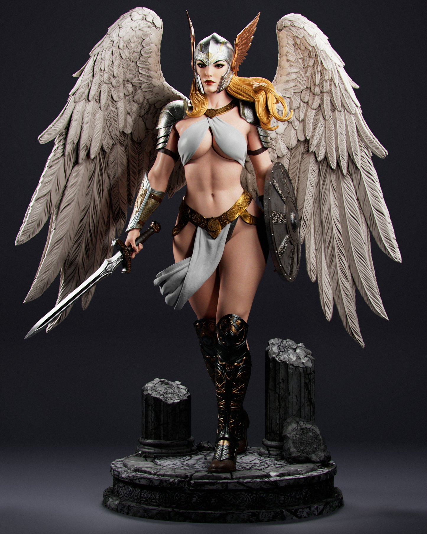 Valkyrie - Unassembled and Unpainted Garage Kit - Model Designed by Abe3D/Marcio