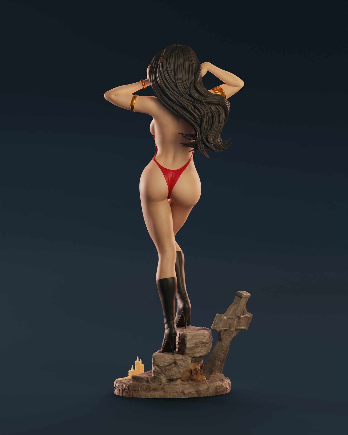 Vampirella - Unassembled and Unpainted Garage Kit - Model Designed by Abe3d