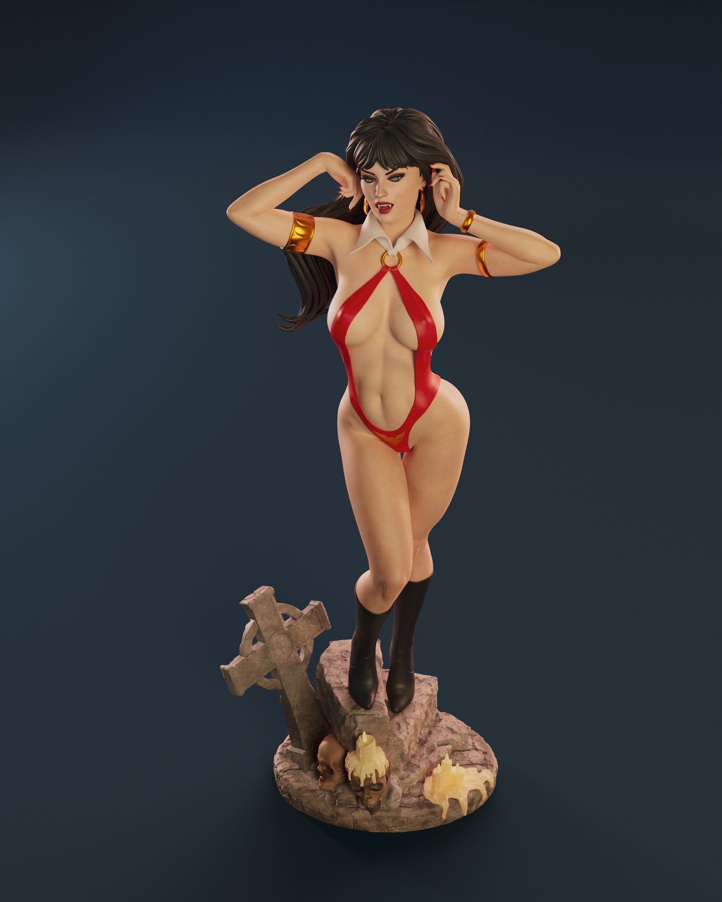 Vampirella - Unassembled and Unpainted Garage Kit - Model Designed by Abe3d