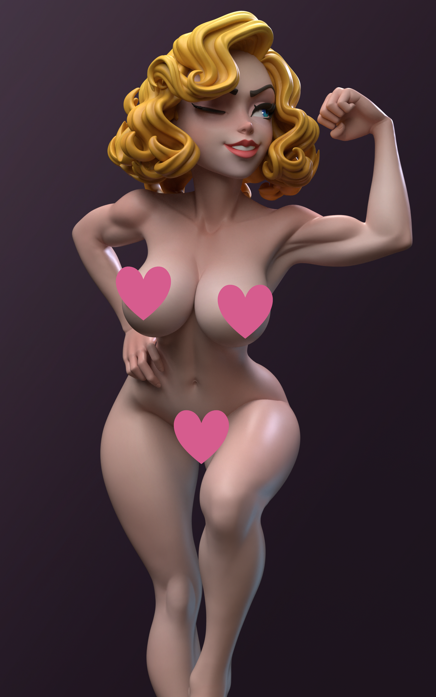 Vault Girl NSFW (VARIANT PARTS INCLUDED) - Unassembled and Unpainted Garage Kit - Model Designed by Azerama