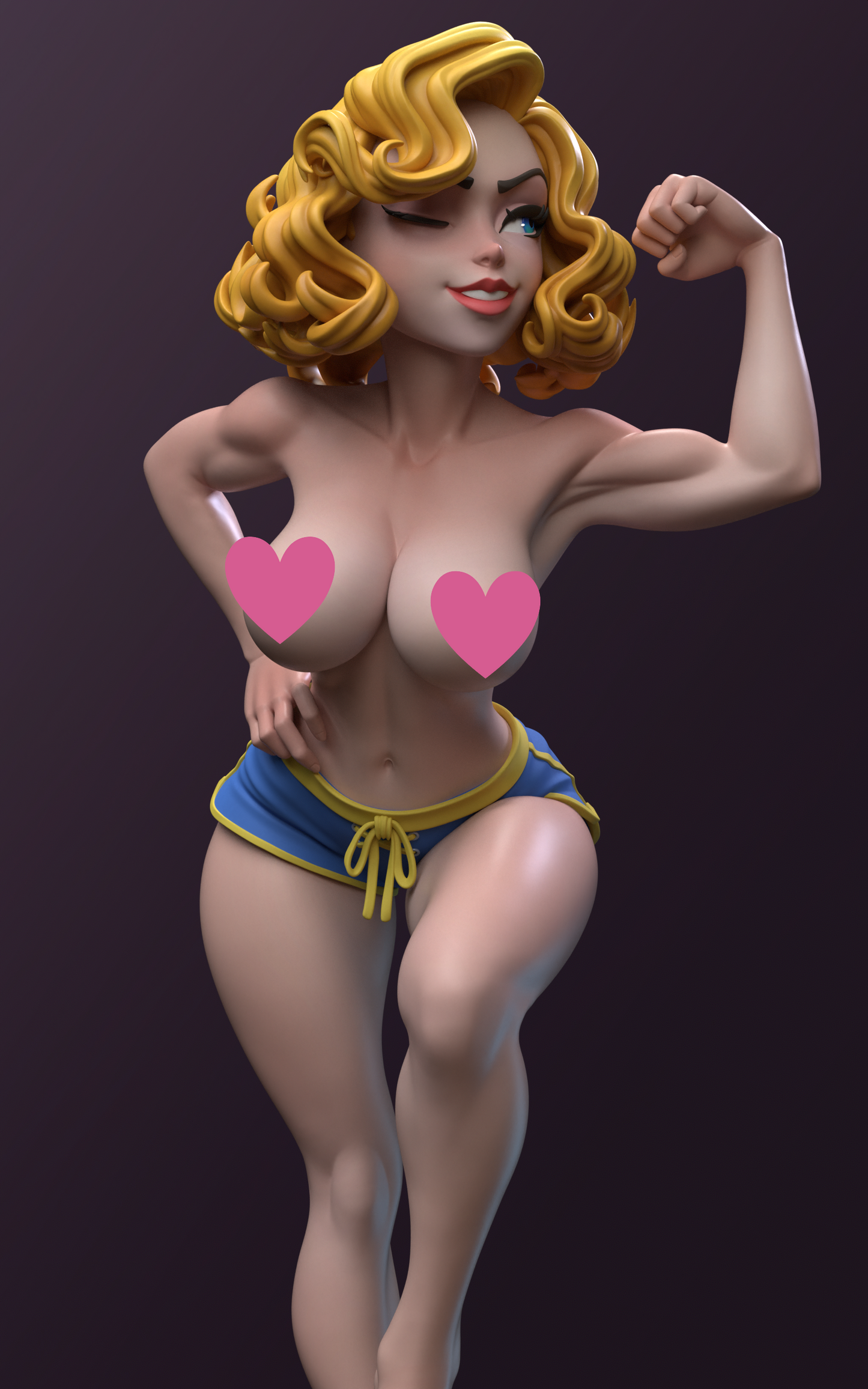 Vault Girl NSFW (VARIANT PARTS INCLUDED) - Unassembled and Unpainted Garage Kit - Model Designed by Azerama
