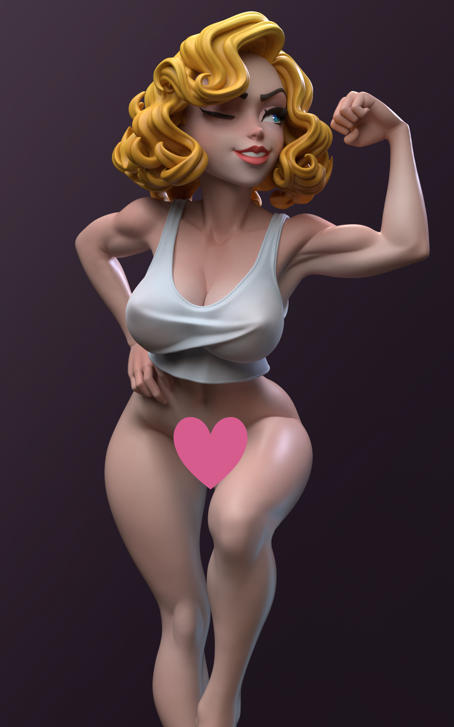 Vault Girl NSFW (VARIANT PARTS INCLUDED) - Unassembled and Unpainted Garage Kit - Model Designed by Azerama