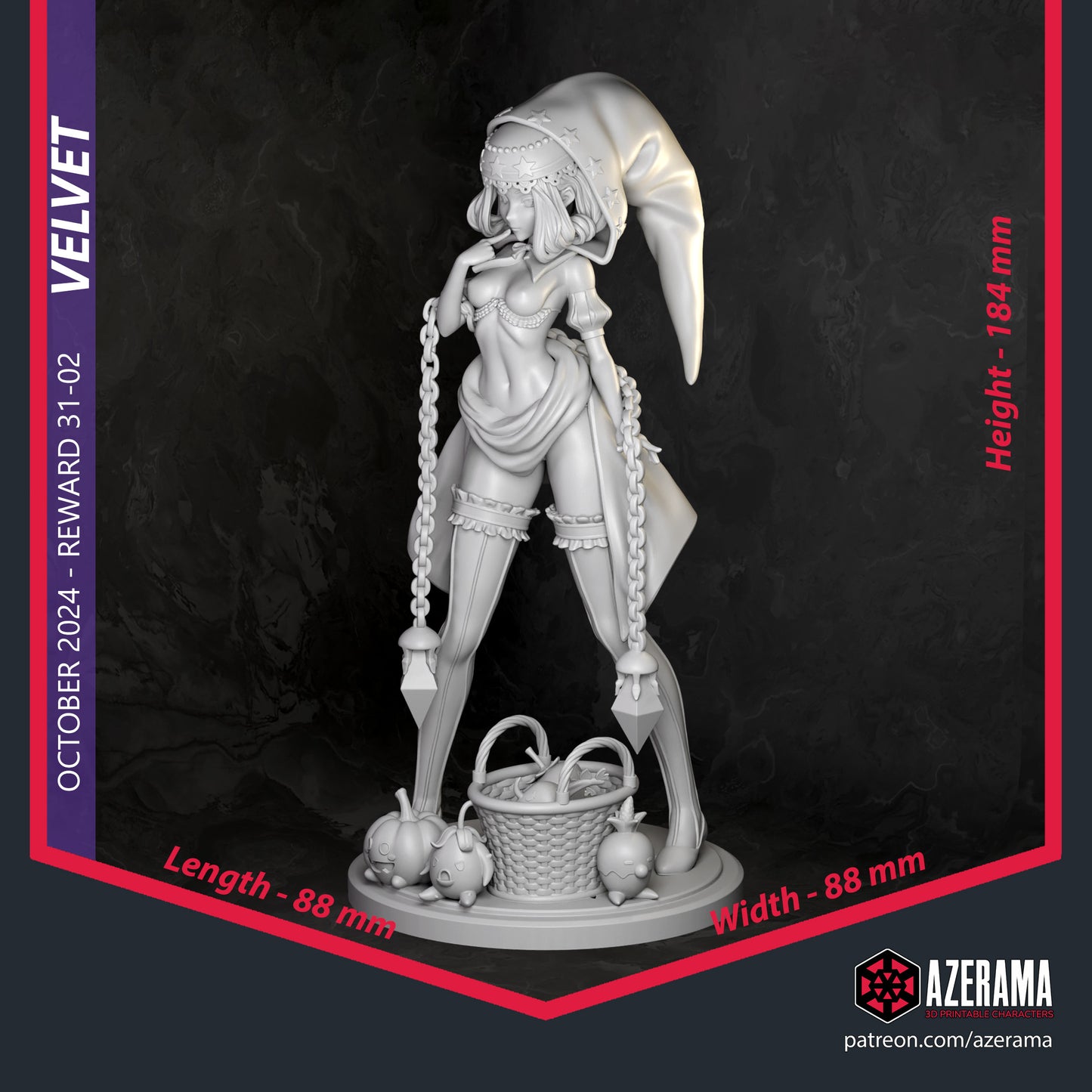 Velvet - Unassembled and Unpainted Garage Kit - Model Designed by Azerama