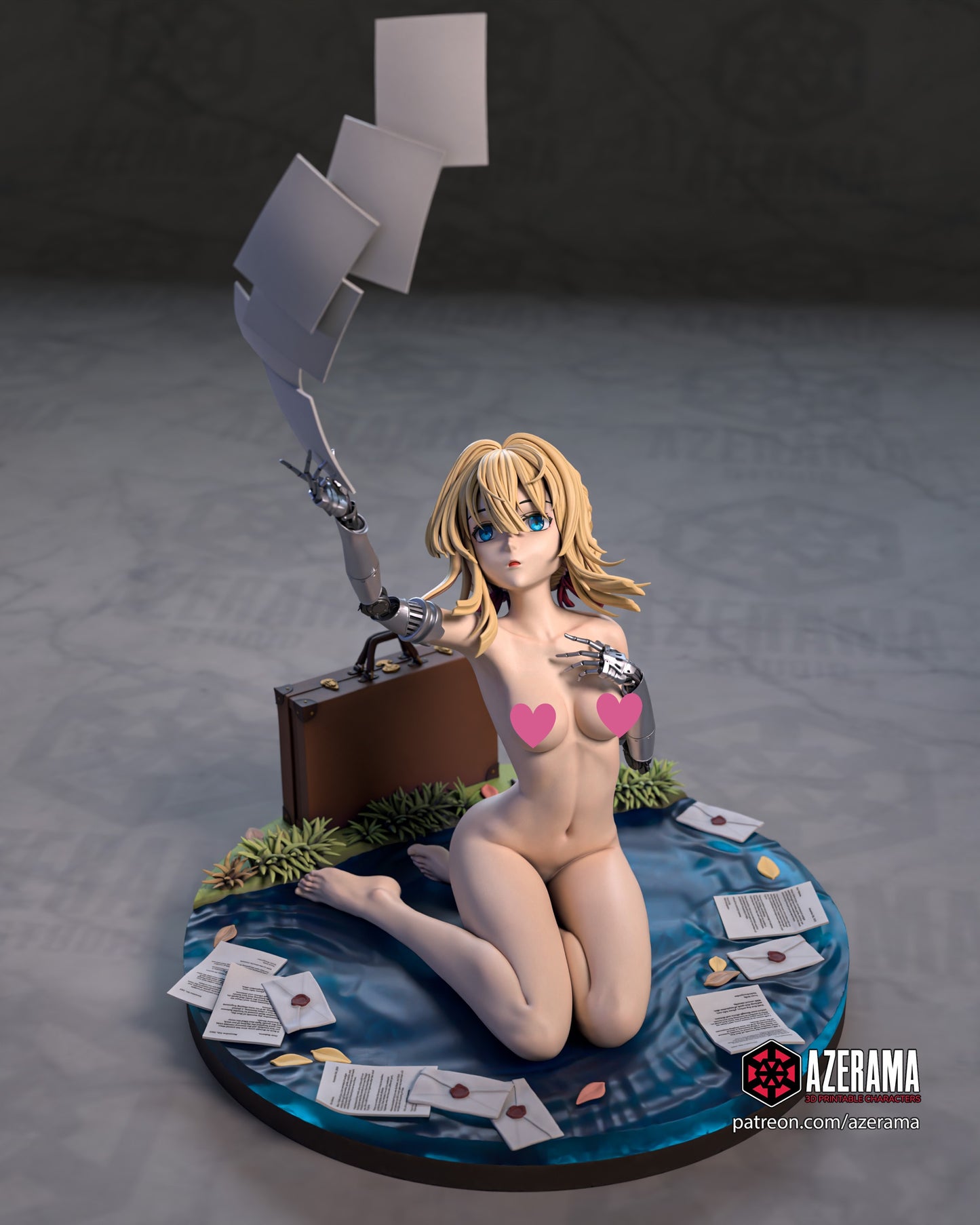 Violet NSFW - Unassembled and Unpainted Garage Kit - Model Designed by Azerama