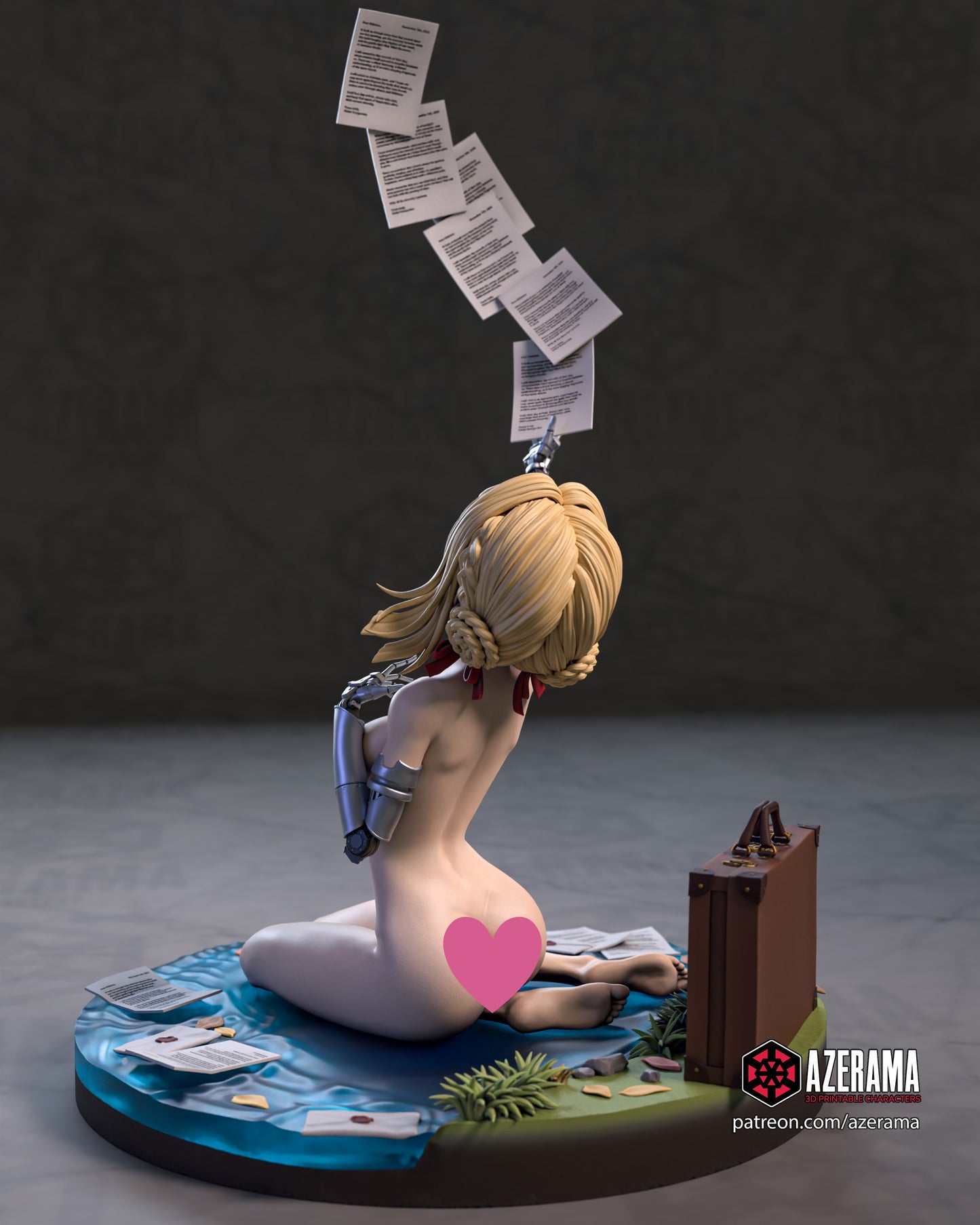 Violet NSFW - Unassembled and Unpainted Garage Kit - Model Designed by Azerama
