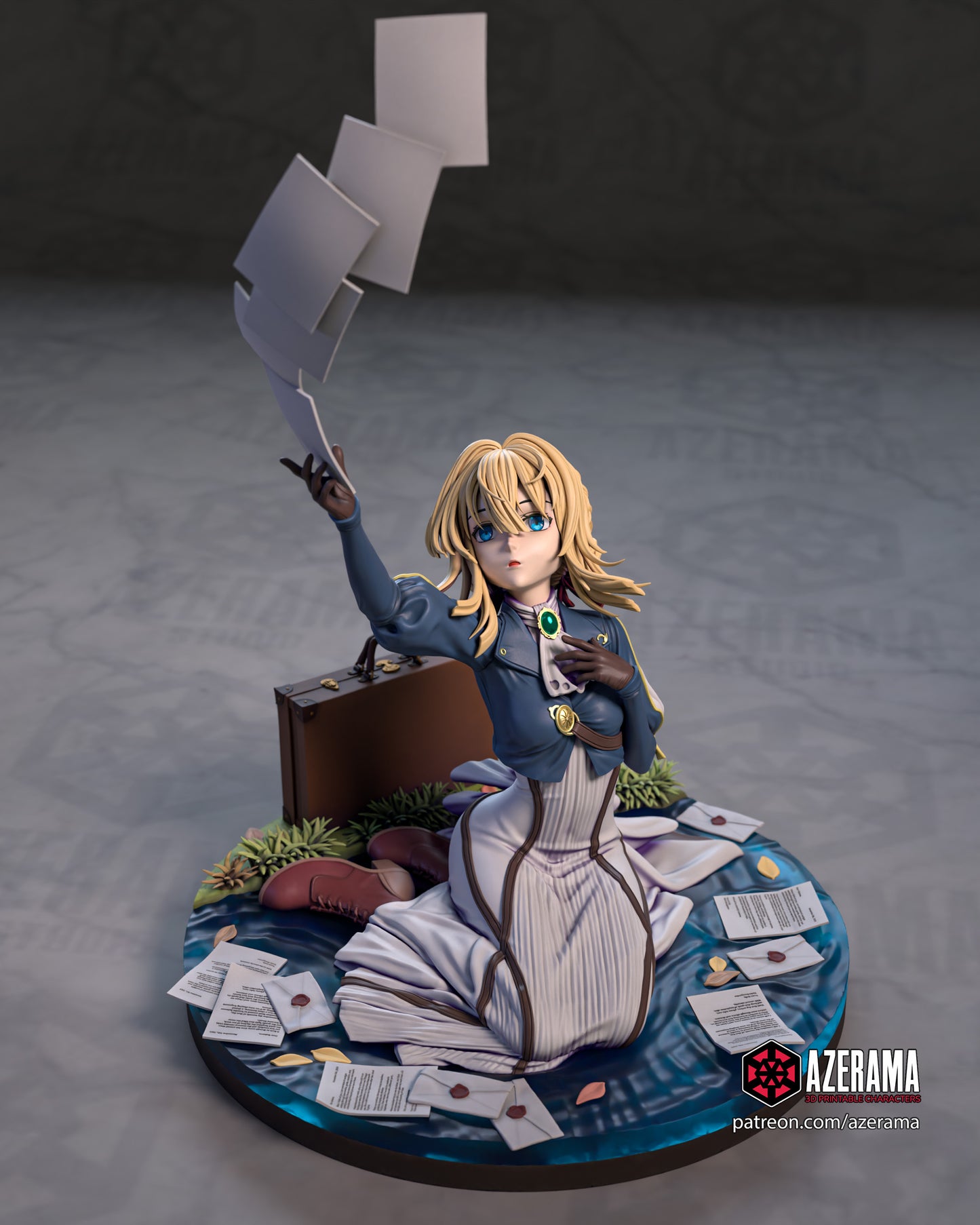 Violet - Unassembled and Unpainted Garage Kit - Model Designed by Azerama