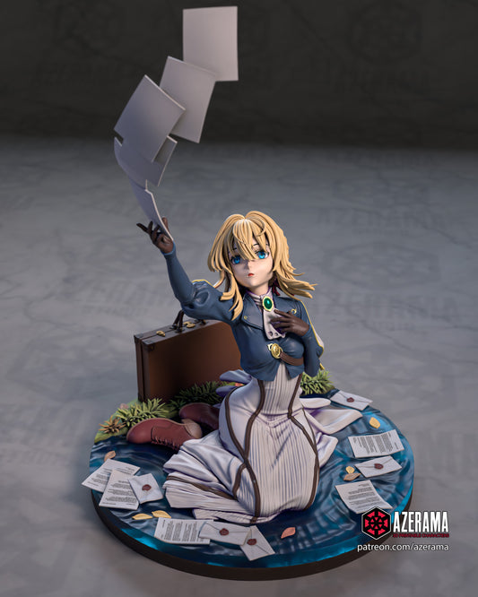 Violet - Unassembled and Unpainted Garage Kit - Model Designed by Azerama