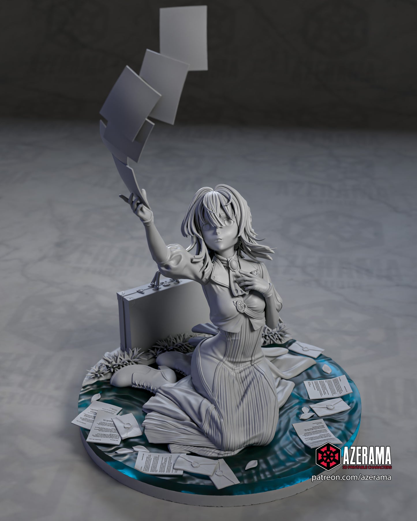 Violet - Unassembled and Unpainted Garage Kit - Model Designed by Azerama