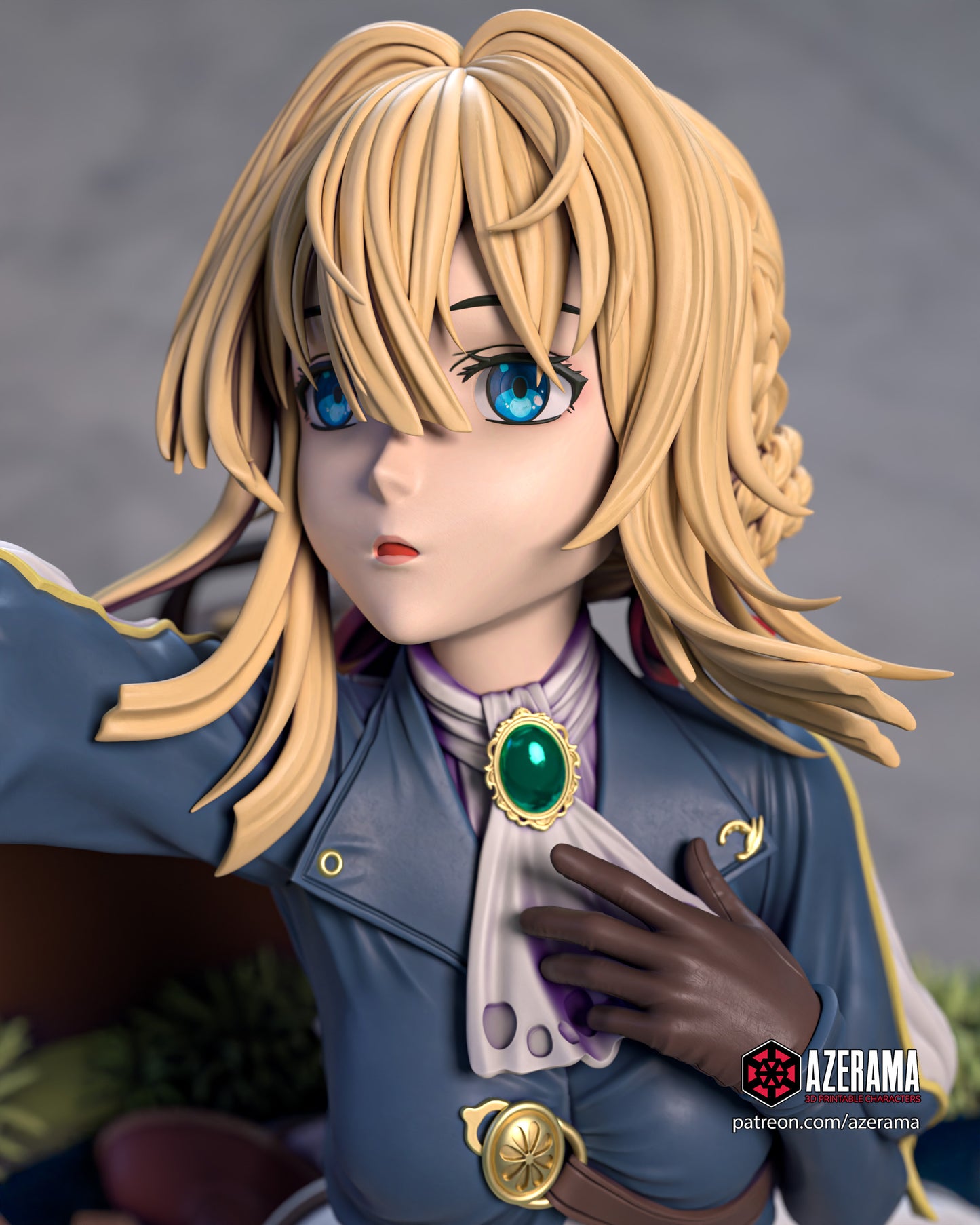 Violet - Unassembled and Unpainted Garage Kit - Model Designed by Azerama