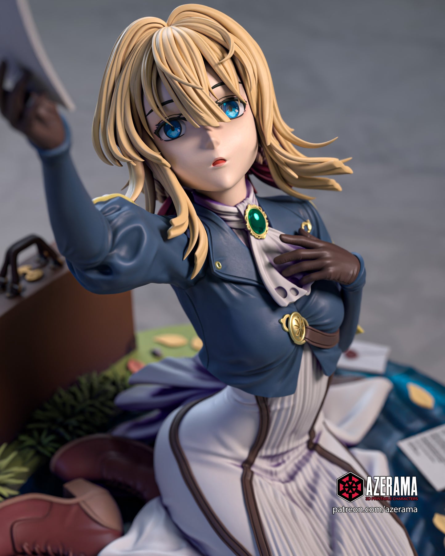 Violet - Unassembled and Unpainted Garage Kit - Model Designed by Azerama