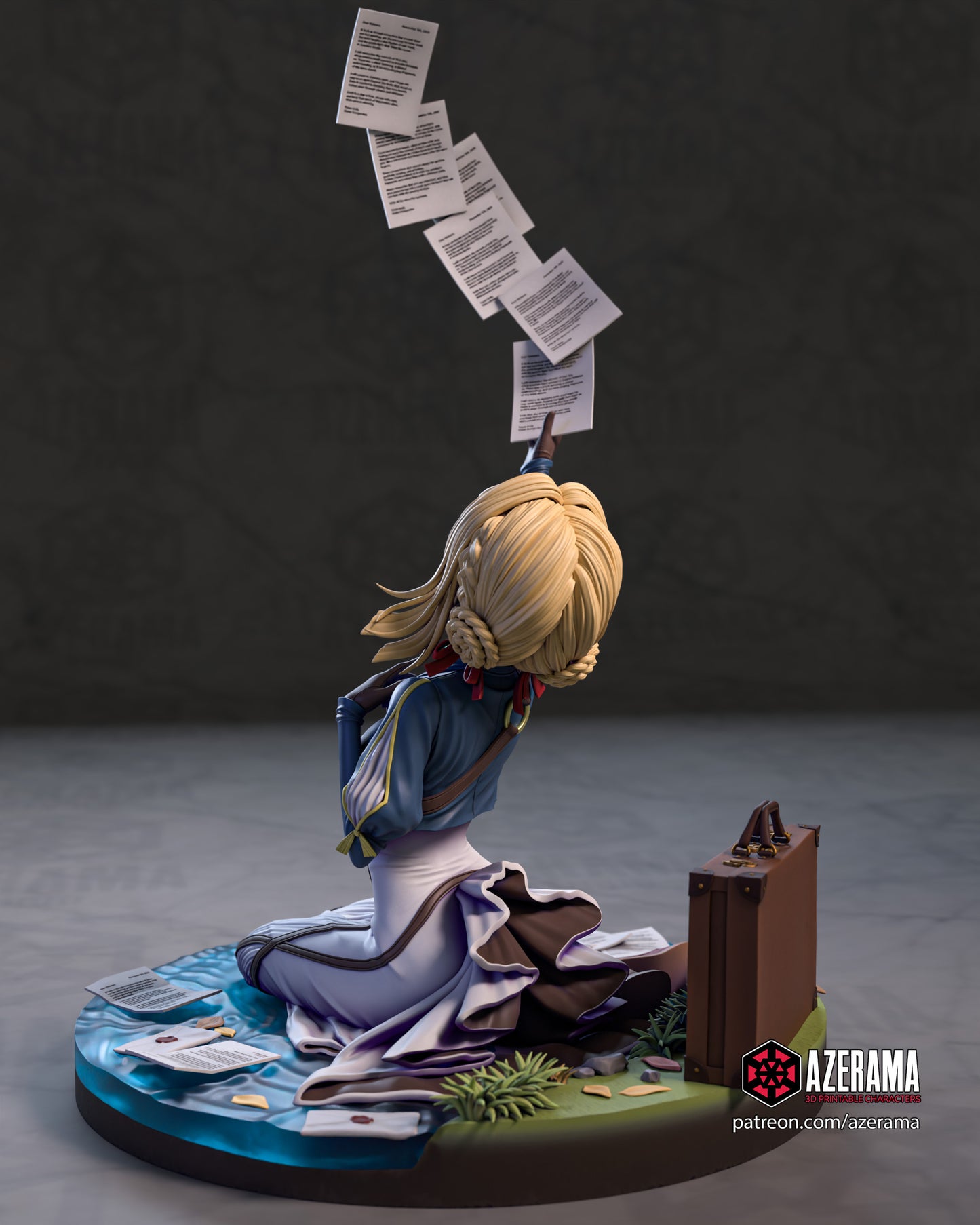 Violet - Unassembled and Unpainted Garage Kit - Model Designed by Azerama