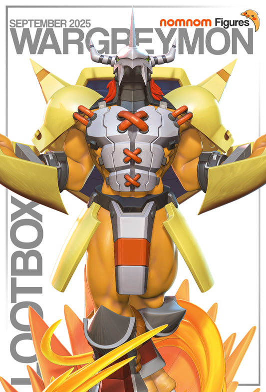 Wargreymon - Unassembled and Unpainted Garage Kit - Model Designed by NomNom Figures