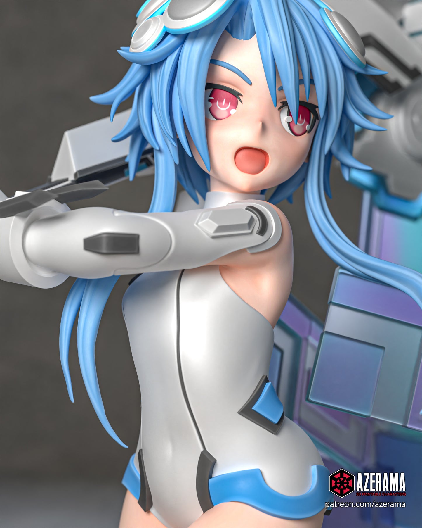 White Heart - Unassembled and Unpainted Garage Kit - Model Designed by Azerama