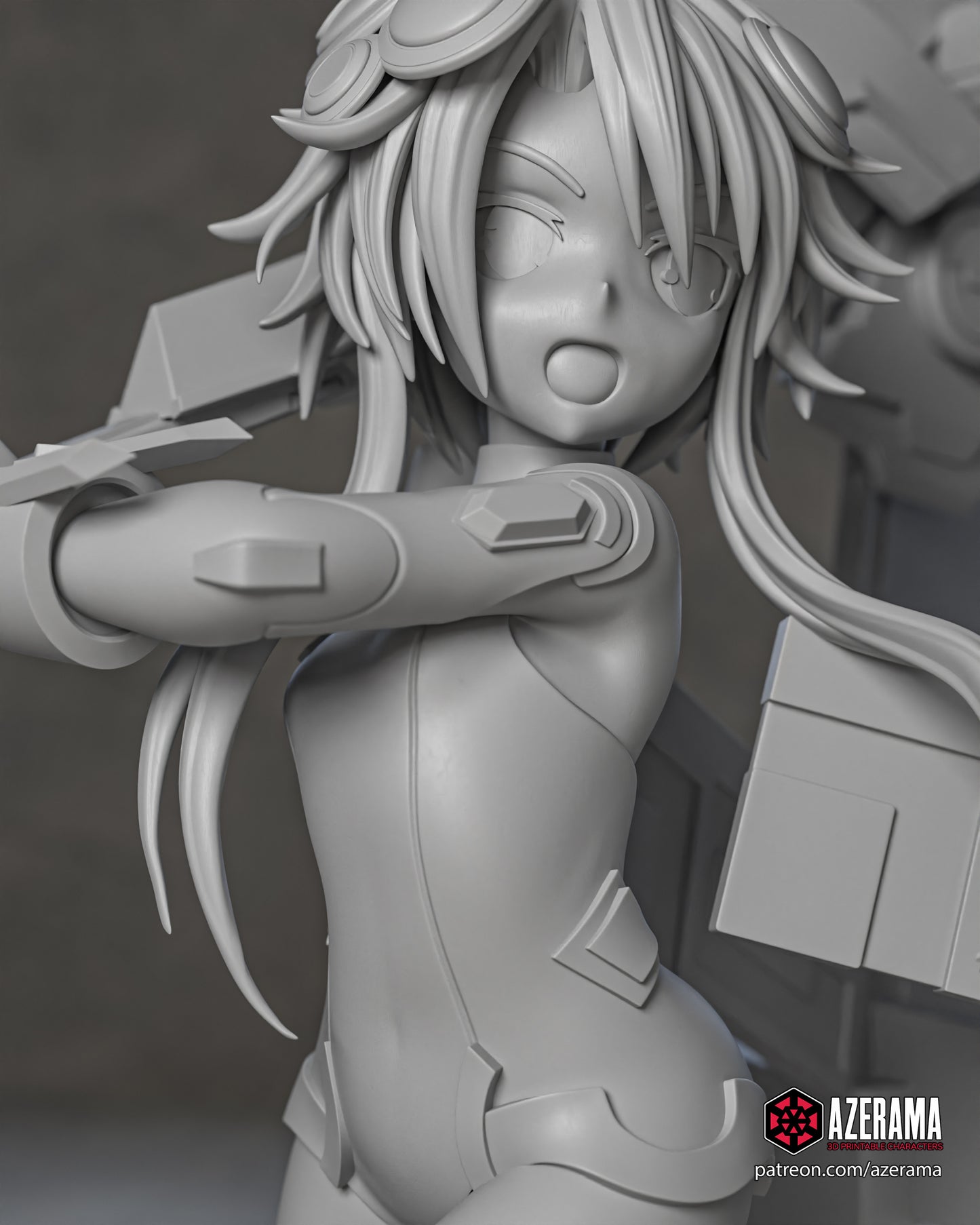 White Heart - Unassembled and Unpainted Garage Kit - Model Designed by Azerama