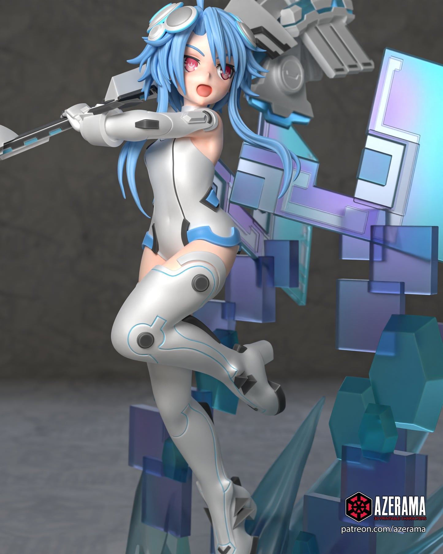 White Heart - Unassembled and Unpainted Garage Kit - Model Designed by Azerama