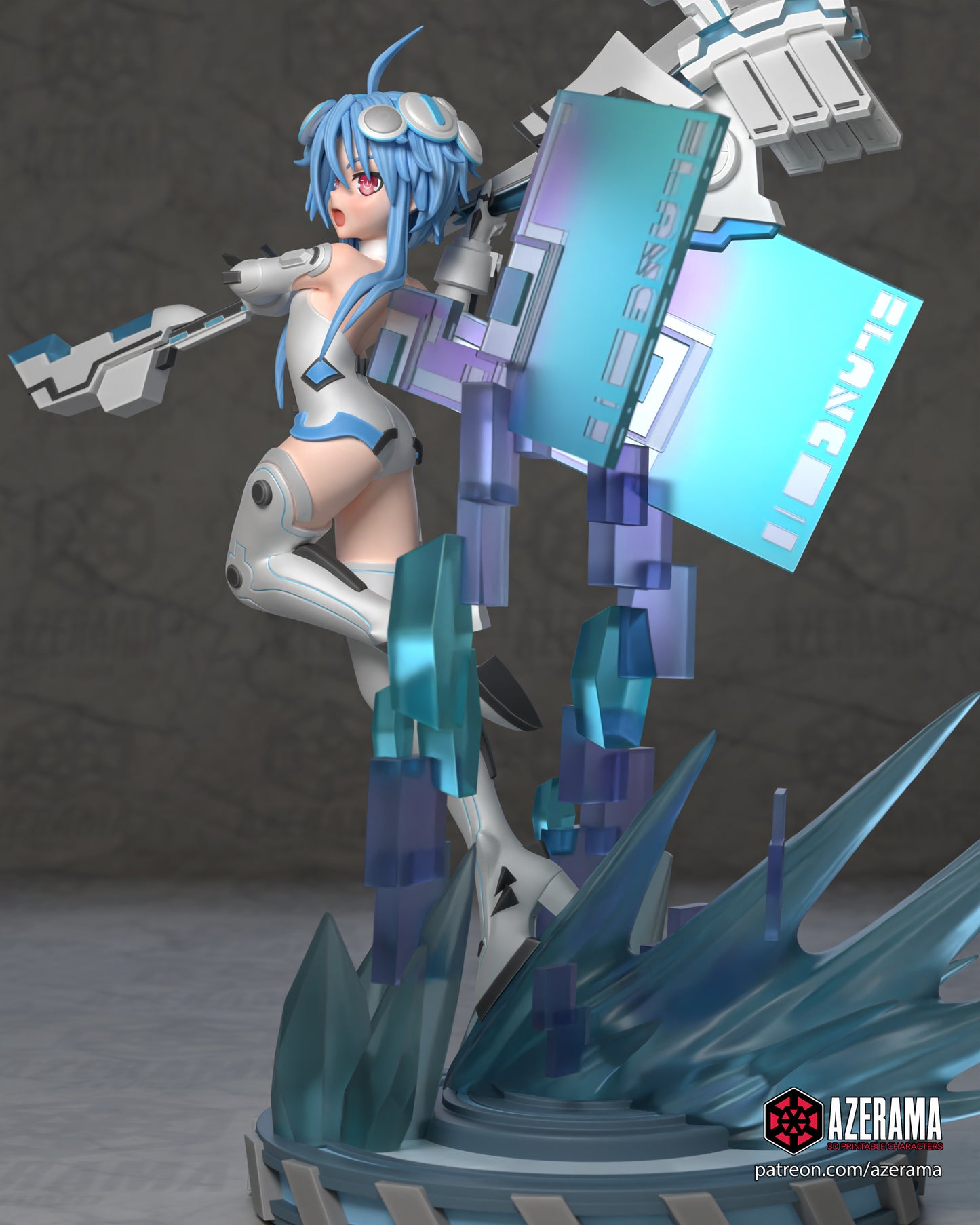 White Heart - Unassembled and Unpainted Garage Kit - Model Designed by Azerama