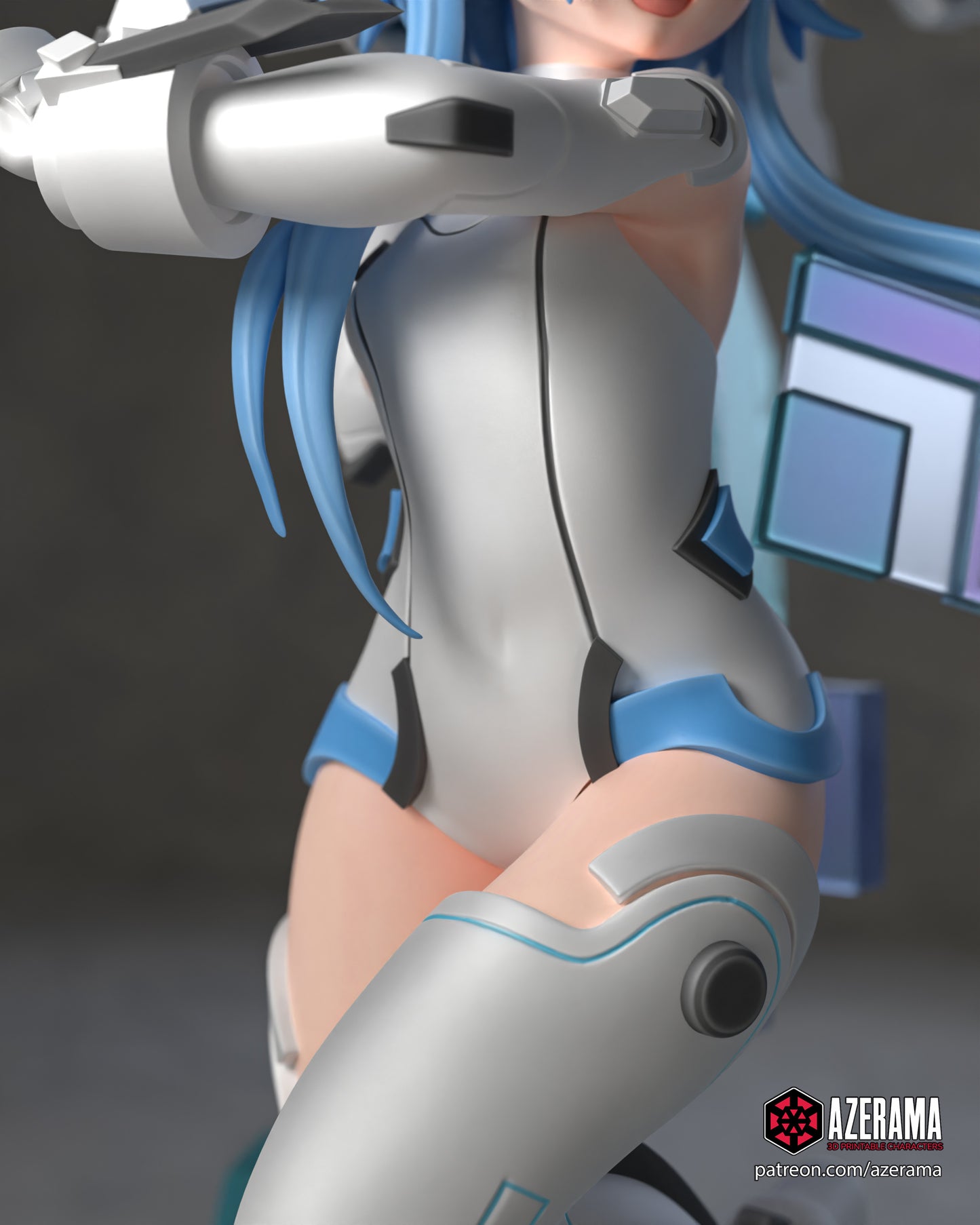White Heart - Unassembled and Unpainted Garage Kit - Model Designed by Azerama