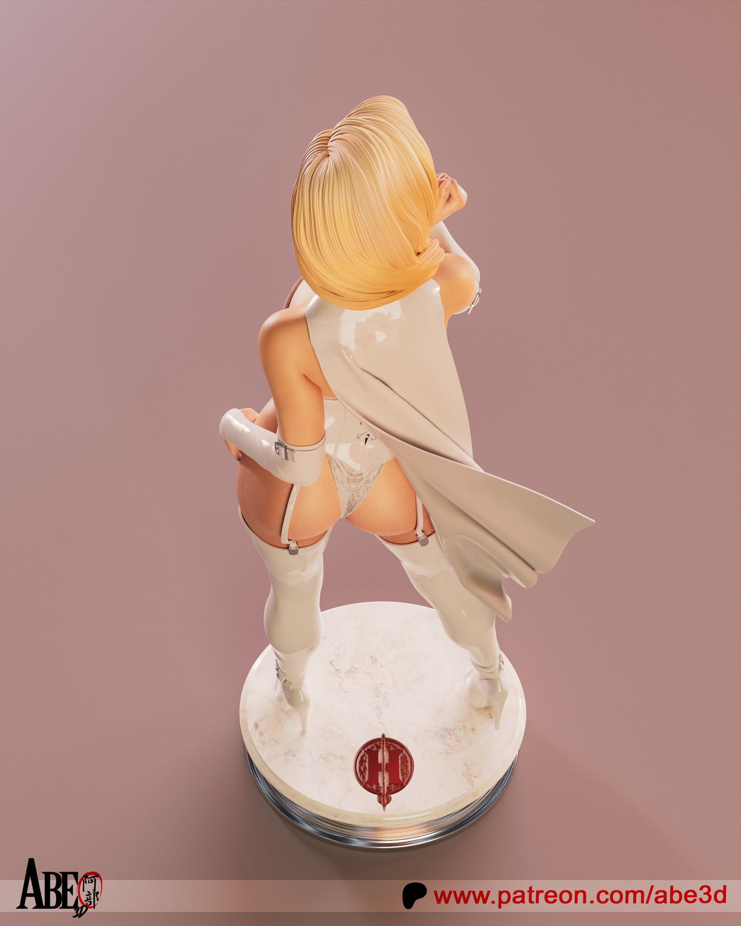 Emma Frost (White Queen) - (VARIANT PARTS INCLUDED) Unassembled and Unpainted Garage Kit - Model Designed by Abe3D
