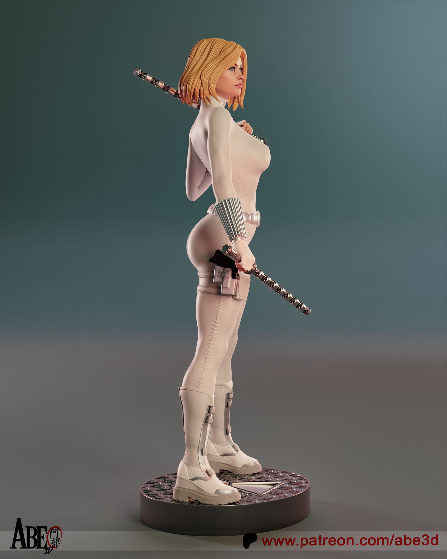 White Widow (All Variant Parts Included) - Unassembled and Unpainted Garage Kit - Model Designed by Abe3d