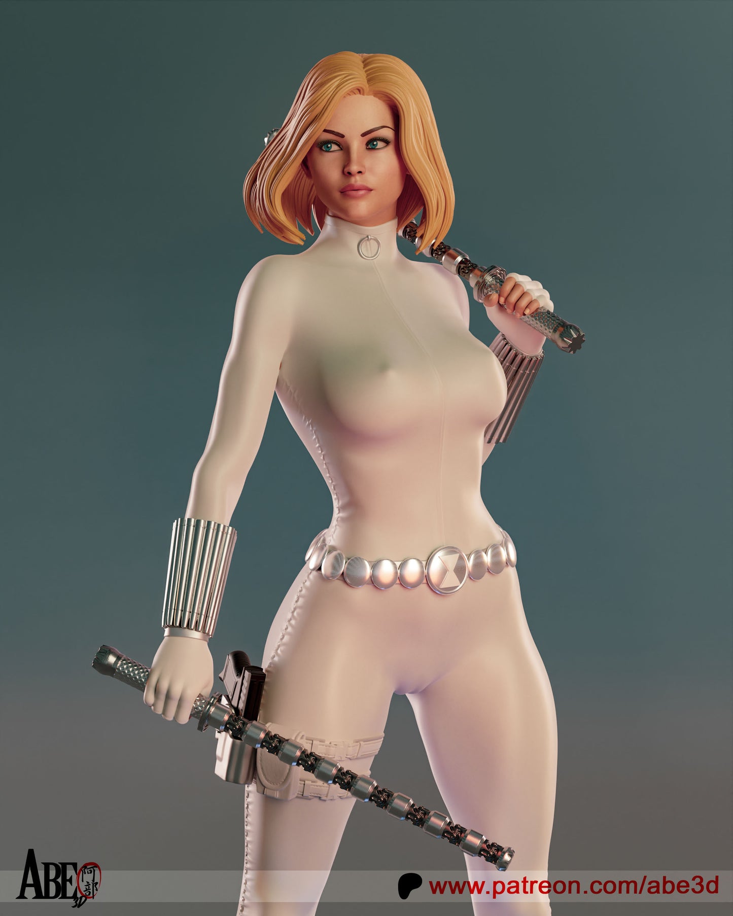 White Widow (All Variant Parts Included) - Unassembled and Unpainted Garage Kit - Model Designed by Abe3d