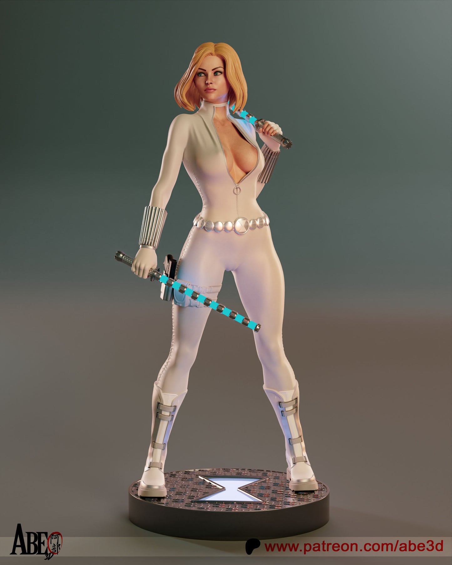 White Widow (All Variant Parts Included) - Unassembled and Unpainted Garage Kit - Model Designed by Abe3d