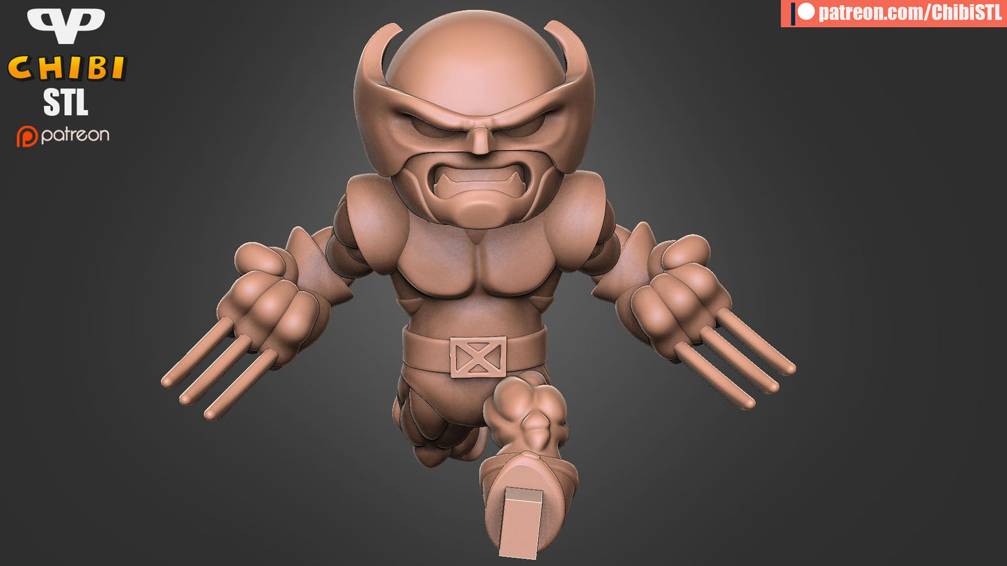 X-Men vs Sentinel Diorama - Unassembled and Unpainted Garage Kit - Model Designed by ChibiSTL