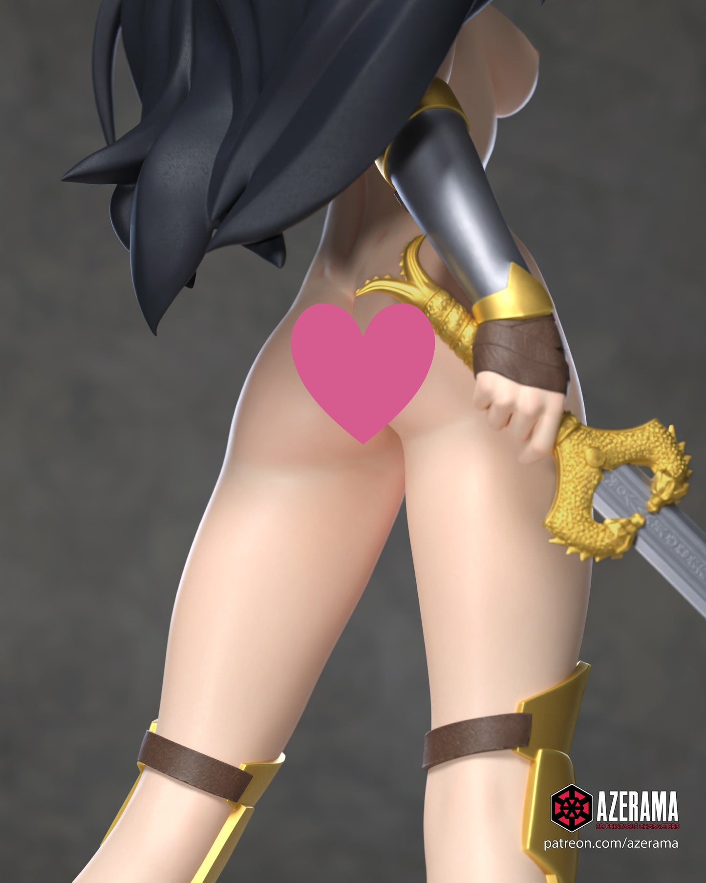 Anime Wonder Woman NSFW - Unassembled and Unpainted Garage Kit - Model Designed by Azerama
