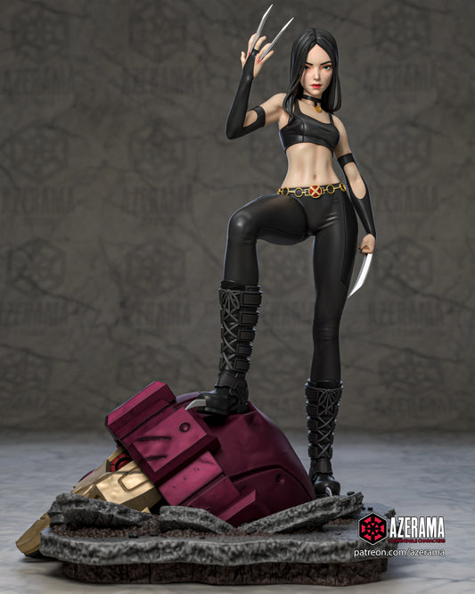Anime X-23 - Unassembled and Unpainted Garage Kit - Model Designed by Azerama