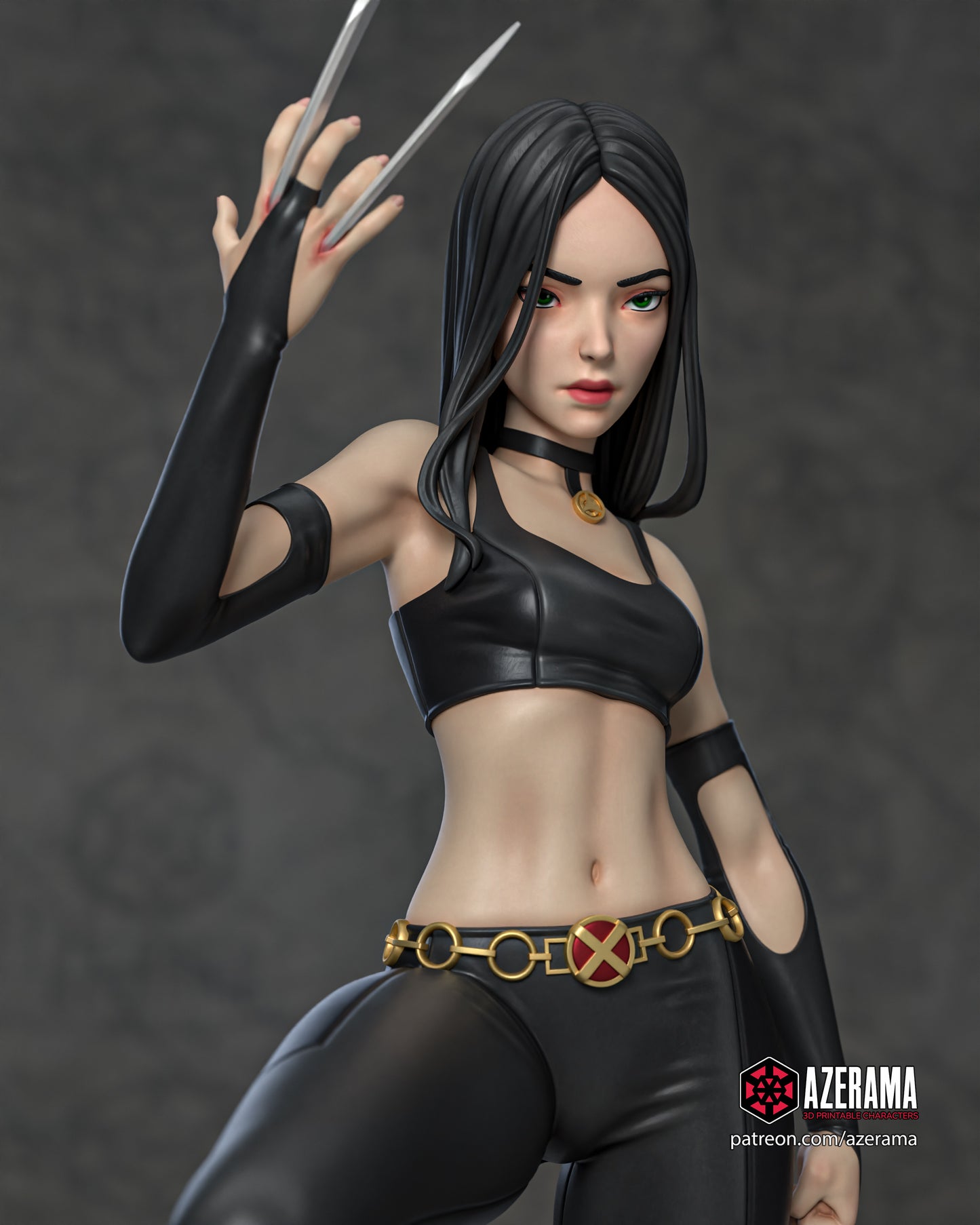 Anime X-23 - Unassembled and Unpainted Garage Kit - Model Designed by Azerama
