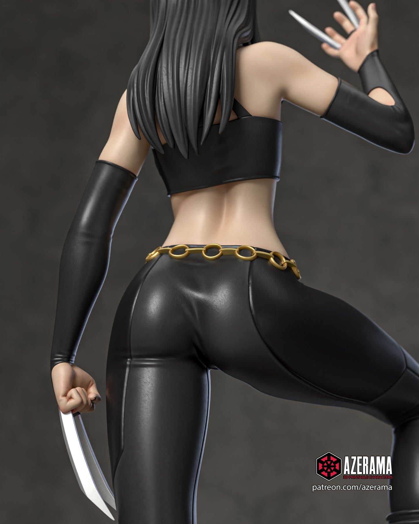 Anime X-23 - Unassembled and Unpainted Garage Kit - Model Designed by Azerama