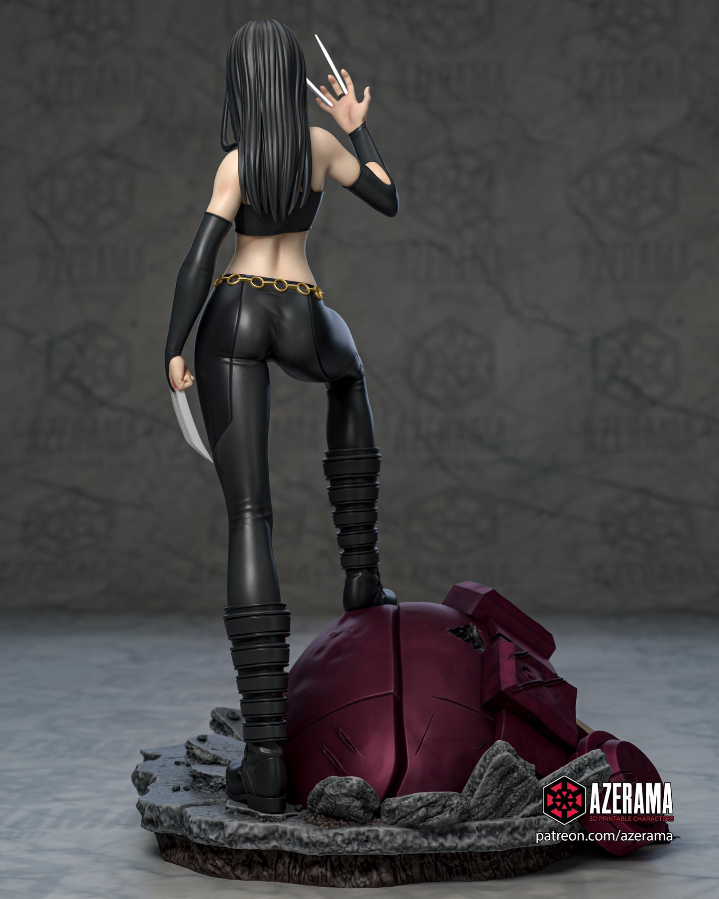 Anime X-23 - Unassembled and Unpainted Garage Kit - Model Designed by Azerama