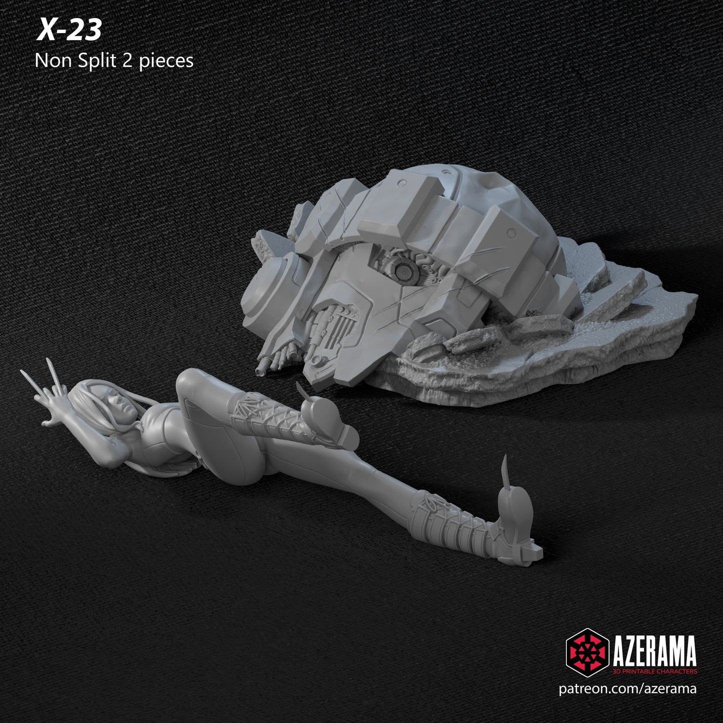 Anime X-23 - Unassembled and Unpainted Garage Kit - Model Designed by Azerama
