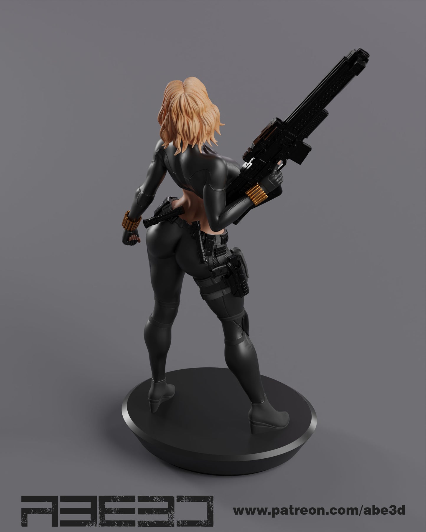 Black Widow - Unassembled and Unpainted Garage Kit - Model Designed by Abe3d (VARIANT PARTS INCLUDED
