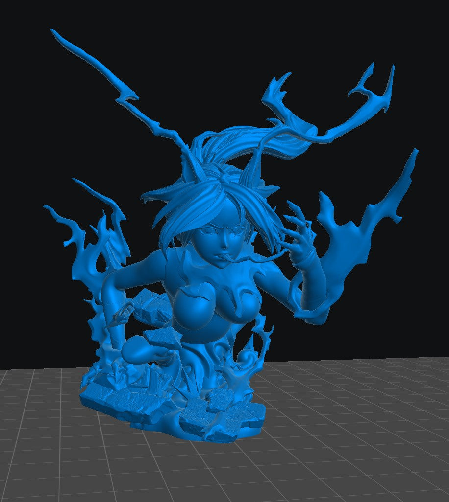 Yoruichi - Unassembled and Unpainted Garage Kit - Model Designed by Sekai3D
