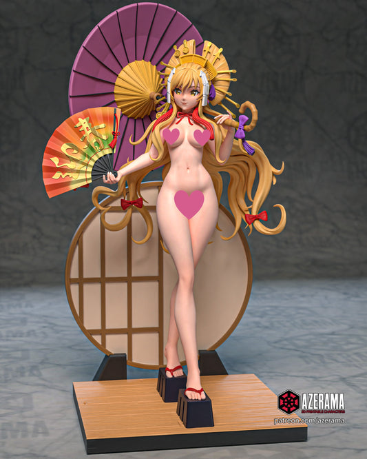 Yukari NSFW - Unassembled and Unpainted Garage Kit - Model Designed by Azerama