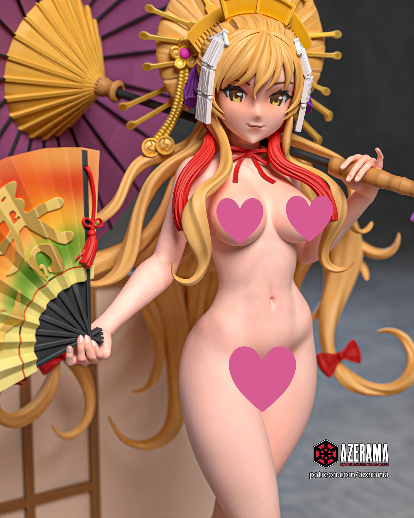 Yukari NSFW - Unassembled and Unpainted Garage Kit - Model Designed by Azerama