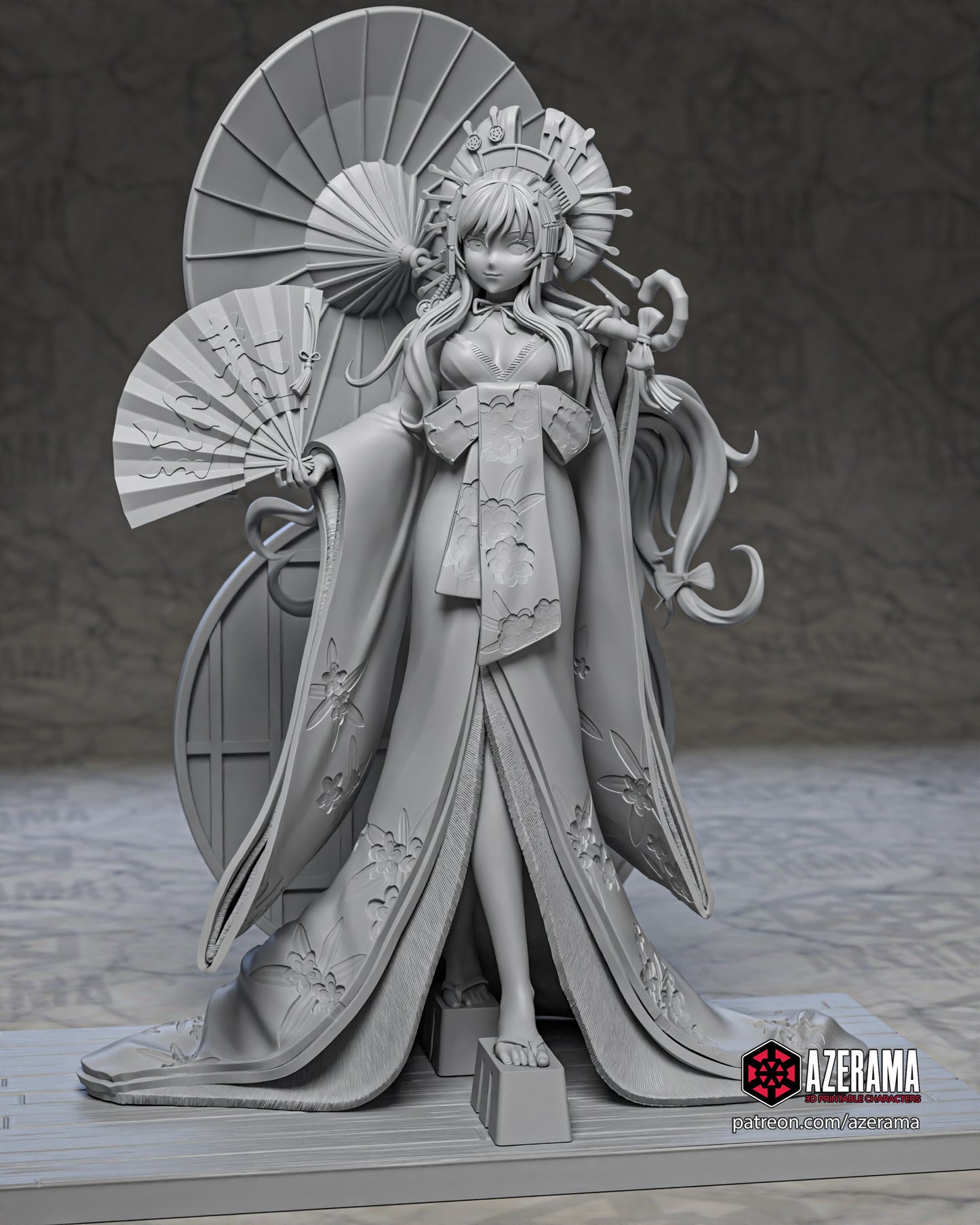 Yukari - Unassembled and Unpainted Garage Kit - Model Designed by Azerama