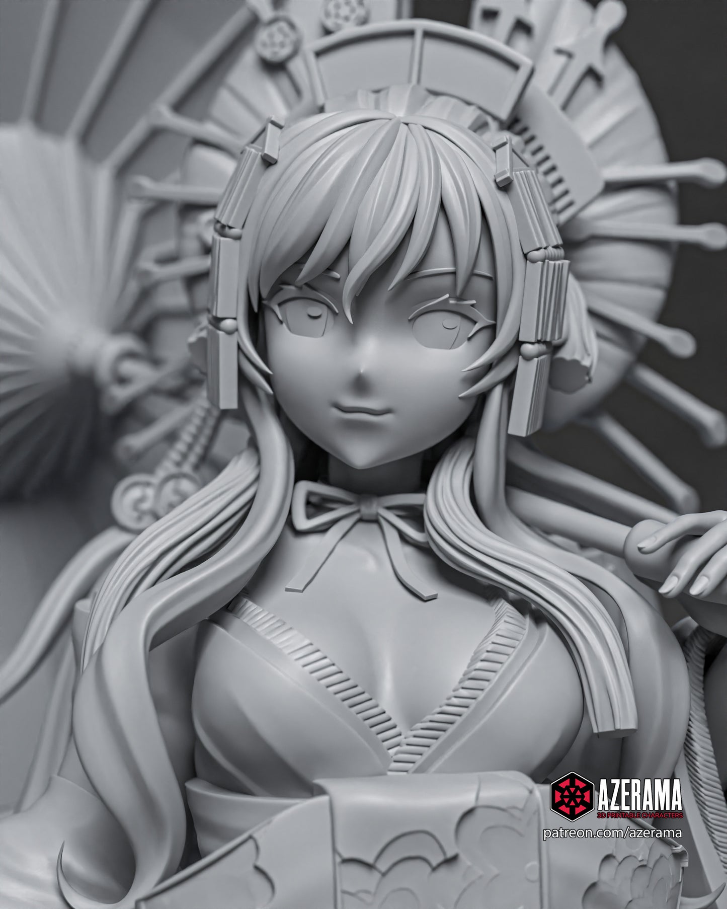Yukari - Unassembled and Unpainted Garage Kit - Model Designed by Azerama