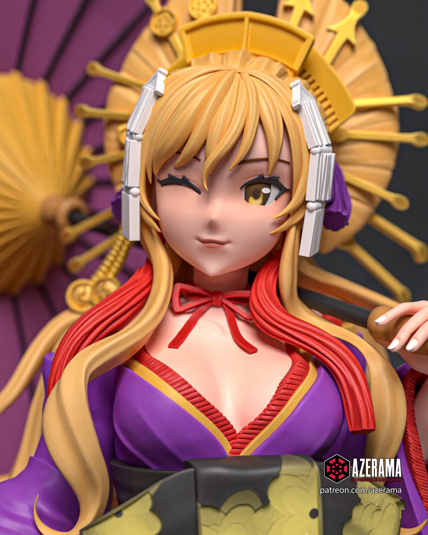 Yukari - Unassembled and Unpainted Garage Kit - Model Designed by Azerama