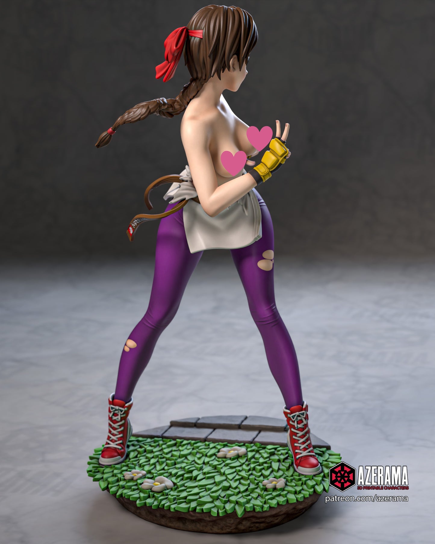 KOF Yuri NSFW - Unassembled and Unpainted Garage Kit - Model Designed by Azerama