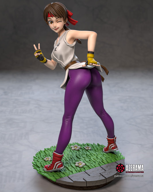 KOF Yuri - Unassembled and Unpainted Garage Kit - Model Designed by Azerama