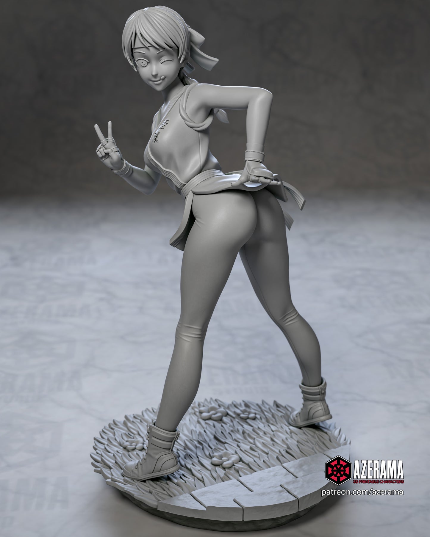 KOF Yuri - Unassembled and Unpainted Garage Kit - Model Designed by Azerama