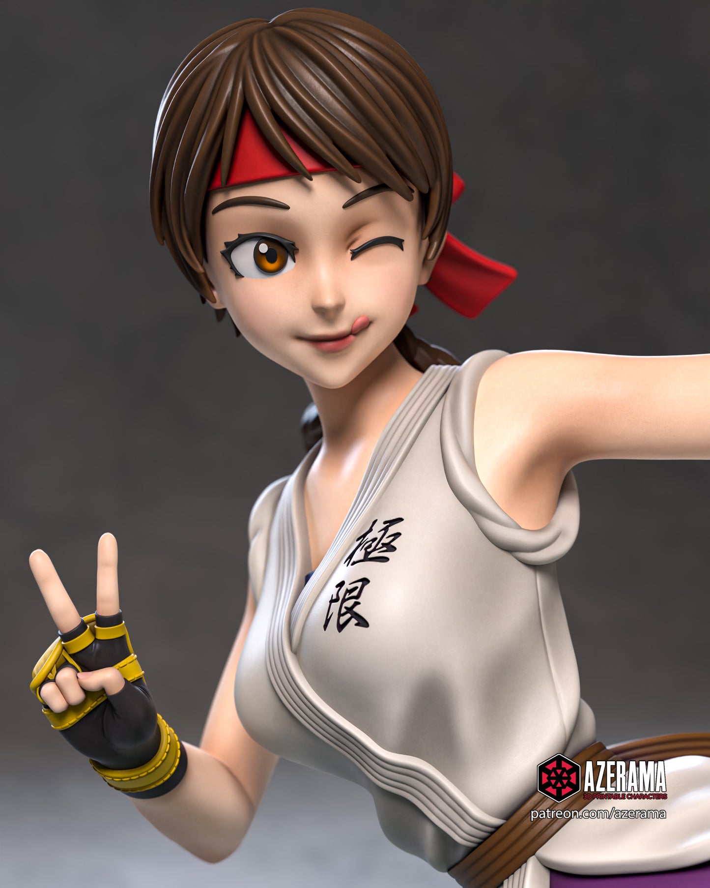 KOF Yuri - Unassembled and Unpainted Garage Kit - Model Designed by Azerama