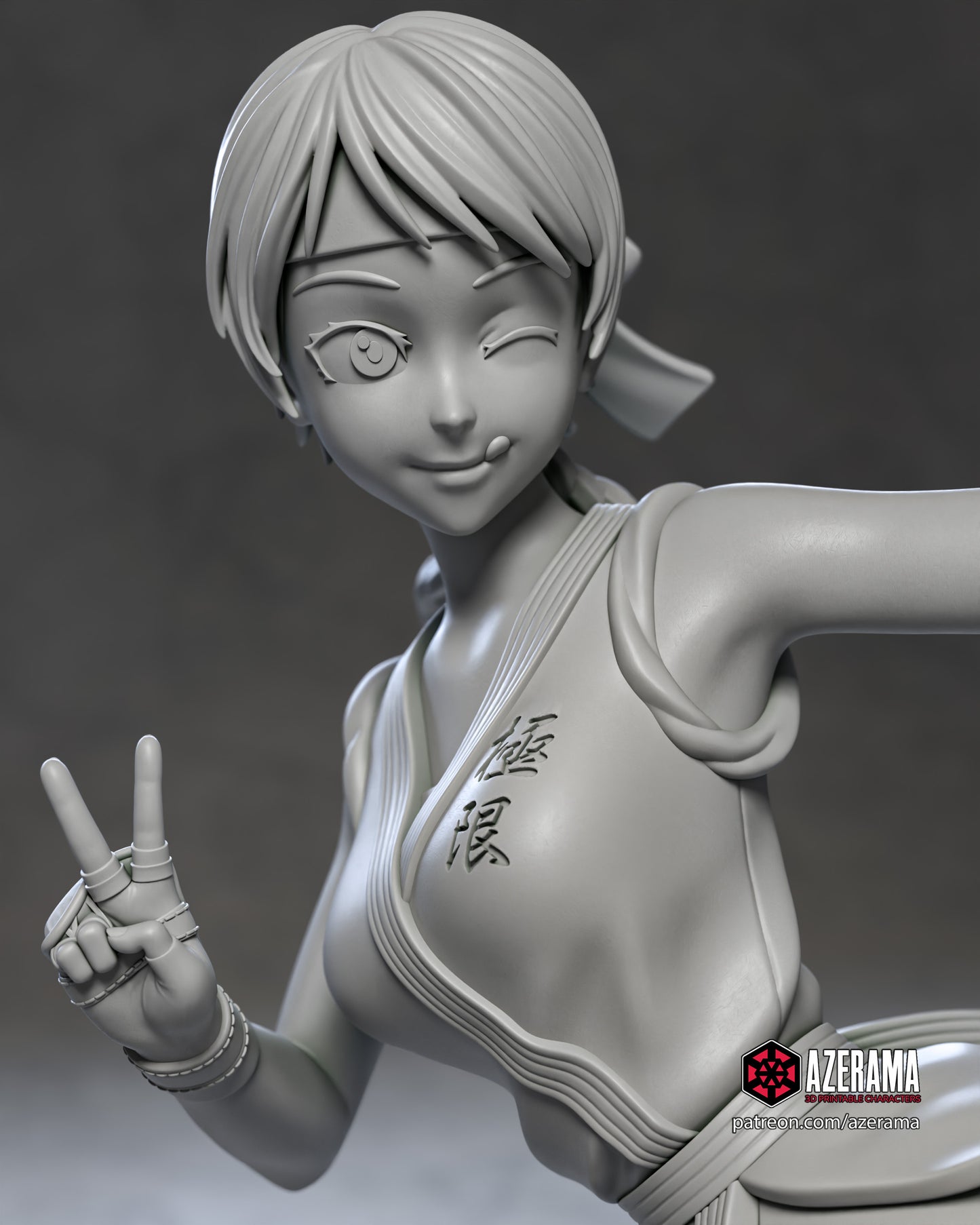 KOF Yuri - Unassembled and Unpainted Garage Kit - Model Designed by Azerama