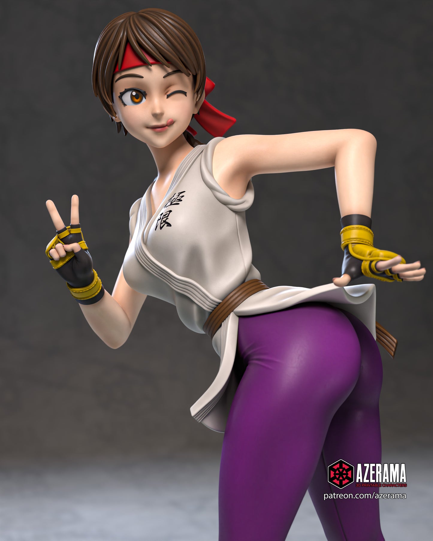 KOF Yuri - Unassembled and Unpainted Garage Kit - Model Designed by Azerama
