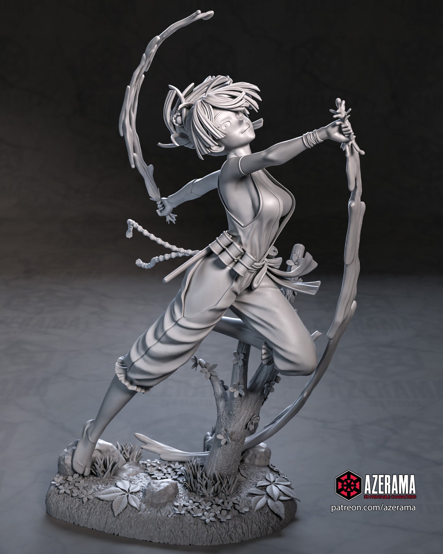 Yuzuriha x Sagiri - Unassembled and Unpainted Garage Kit - Model Designed by Azerama