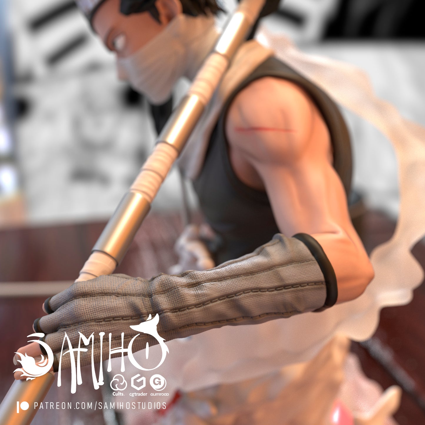 Zabuza - Unassembled and Unpainted Garage Kit - Model Designed by Samiho Studios