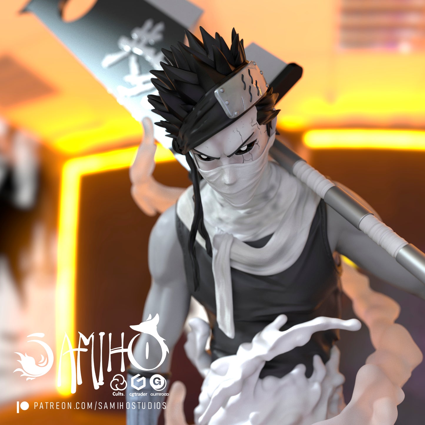 Zabuza - Unassembled and Unpainted Garage Kit - Model Designed by Samiho Studios