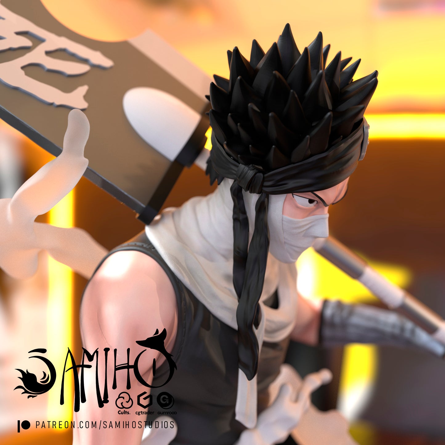 Zabuza - Unassembled and Unpainted Garage Kit - Model Designed by Samiho Studios