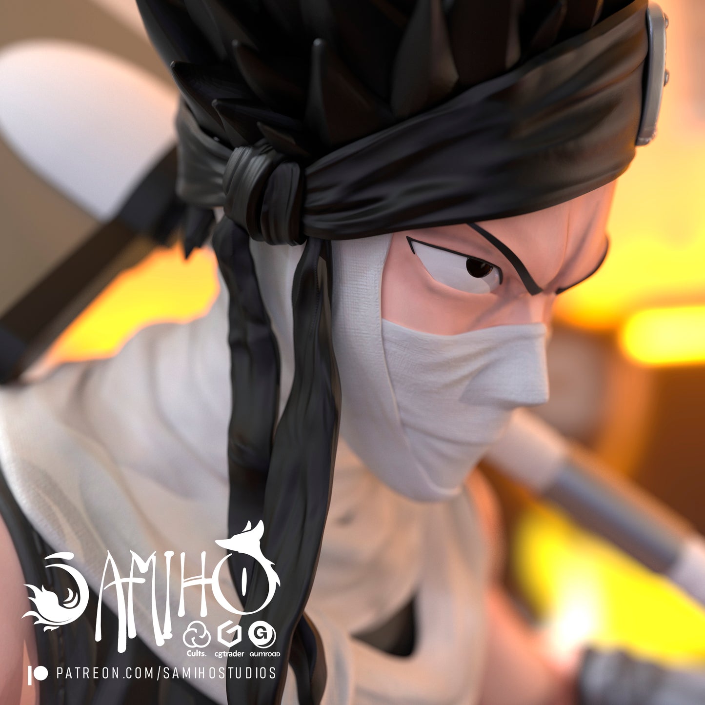 Zabuza - Unassembled and Unpainted Garage Kit - Model Designed by Samiho Studios